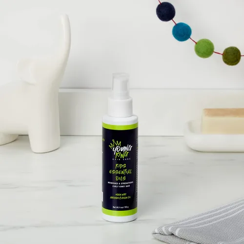 Miniatura 8 de YOUNG KING HAIR CARE Aceites esenciales para niños Nutre y fortalece los rizos naturales A base de plantas y sin daños 4 onzas