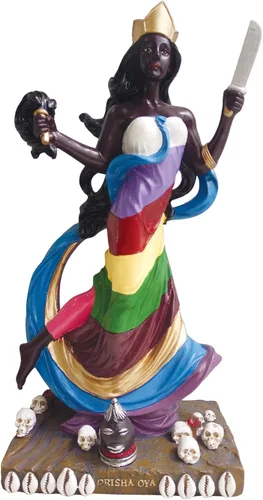 Estatua de Santo Orisha OYA Estatua de Orisha Estatua de Santería Orisha OYA (8 pulgadas)