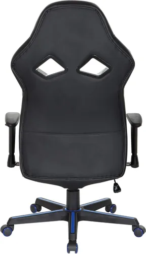 Miniatura 11 de OSP Home Furnishings Vapor - Silla ergonómica ajustable de piel sintética con respaldo alto y asiento de resorte helicoidal y flujo de aire