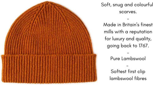 Miniatura 2 de Gorro acanalado lana de cordero - Clyde - Lomond