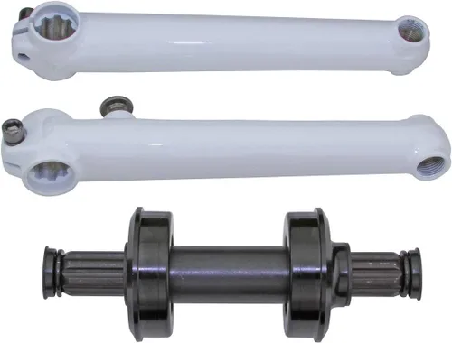 Miniatura 2 de Alta Chromoly - Juego de bielas para bicicleta, 6.890 in, 8 ranuras, varios colores.