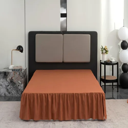 Miniatura 11 de TSUTOMI Falda de Cama Negra Tamaño Twin con Volantes y Esquinas Divididas, Falda de Cama Twin Caída de 12 Pulgadas, Falda de Cama Tamaño Twin Negra