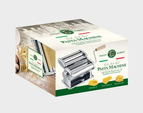 Miniatura 9 de Fante's Máquina de Pasta Clásica de Doble Cortador, Prensa de Fideos de Manivela con Ajustes de Grosor Ajustables para Pasta Casera Fresca, Dumplings
