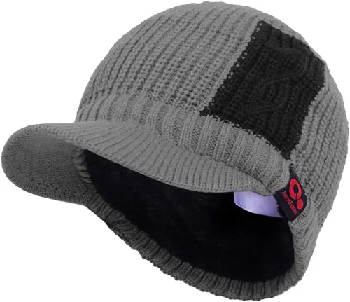 Miniatura 66 de Janey&Rubbins Gorro de punto diario con orejeras con forro polar y calavera