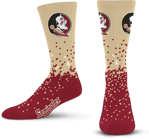 Miniatura 55 de For Bare Feet Calcetines de la NCAA para niños y niñas, unisex, Spray Zone Crew, para jóvenes