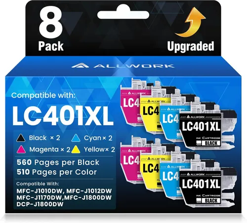 Miniatura 8 de LC401XL LC401 MFC-J1010DW - Cartuchos de tinta para impresora Brother LC 401XL 401 XL Cartucho de tinta compatible con impresora MFC J1010DW