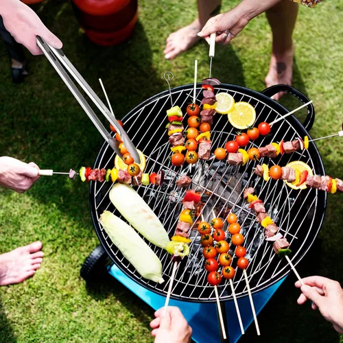 Miniatura 5 de Hotec Espátula de silicona flexible, espátula y pinzas de barbacoa de 16 pulgadas para cocinar