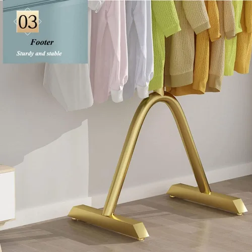Miniatura 5 de Perchero de ropa resistente, ligero y minimalista de lujo para el piso al techo, perchero para colgar ropa para dormitorio, perchero independiente