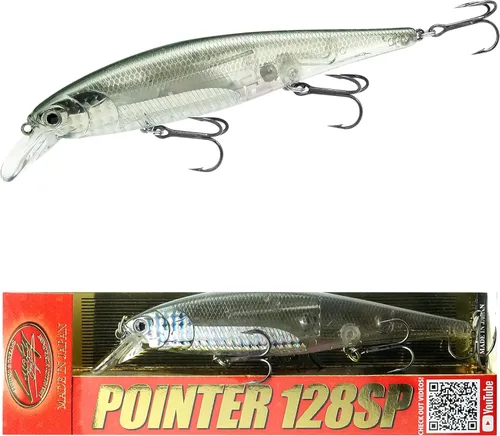 Miniatura 16 de LUCKY CRAFT Pointer 128SP, Señuelo de Pesca de Lubina de Lago de Agua Dulce, Jerkbait, Suspendido, Aparejos de Pesca, Accesorios de Pesca, Equipo