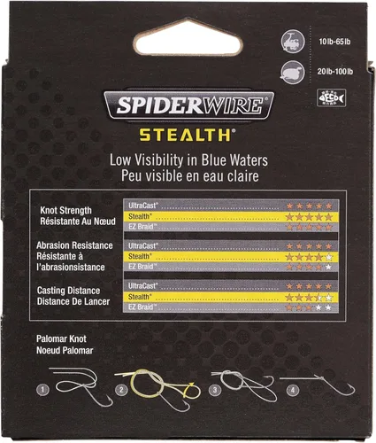 Miniatura 6 de Spiderwire Stealth Braid 3000 Yardas Camuflado azul