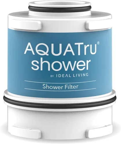 AquaTru - Cartucho de repuesto para filtro de ducha de alto rendimiento | Filtro de triple etapa que ayuda a reducir el cloro, la cloramina y otros