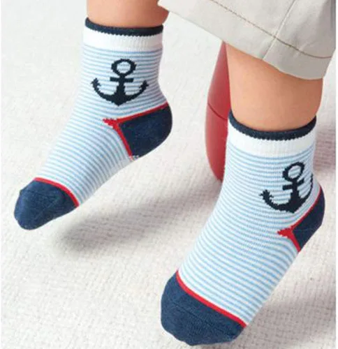 Miniatura 6 de Calcetines SkiBeaut para niño, 12 pares de calcetines antideslizantes para niño, calcetines de algodón con adherencia para niños de 1-3 3-5 5-7
