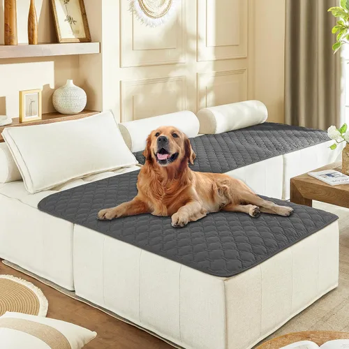 Miniatura 45 de gogobunny Manta 100% Impermeable de Doble Cara para Perros, Cubierta Suave para Cama de Mascotas, Reversible, Protege Muebles, Sillón, Sofá, Coche