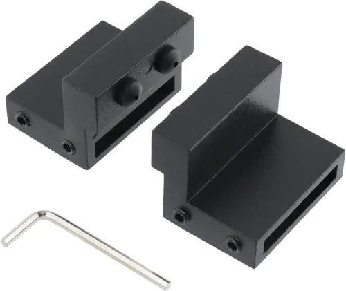 Miniatura 3 de Crapyt Tope de rodillo para puerta de granero para pista: 41 × 0.276 in/1.61 "x 0.28" (L× W) Tope de rodillo de riel plano para riel deslizante