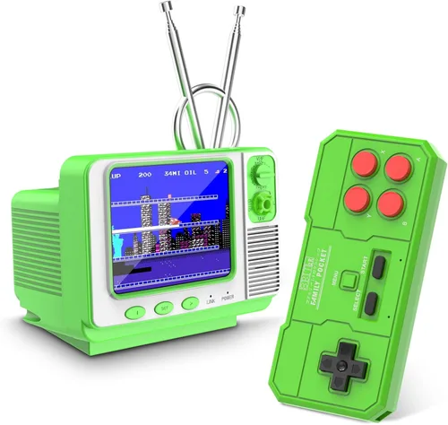 Miniatura 9 de Consola de Juegos Portátil Retro - GV300S 42 JALECO+168 Juegos Clásicos Estilo Mini TV con Pantalla IPS de 3.0 Pulgadas, Función de Guardado, Admite