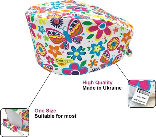 Miniatura 29 de Print Scrub Caps - Sombrero perfecto para enfermeras, médicos y EMTs..