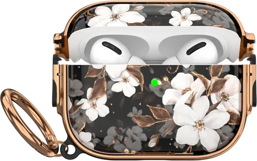 Miniatura 15 de Maxjoy Funda para AirPods 3 con cerradura, bonita funda protectora rígida para AirPod 3 de tercera generación para mujeres y hombres con llavero