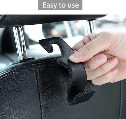 Miniatura 7 de AMVOYOA Ganchos para reposacabezas para bolsos y bolsas, colgador para reposacabezas del asiento trasero del automóvil, gancho de almacenamiento