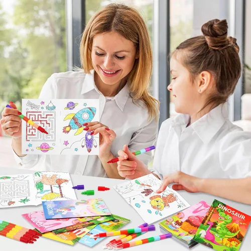 Miniatura 4 de BenLouis Libros para Colorear Recuerdos de Fiesta a Granel Mini Libros para Colorear para Niños de 4-8-12 Años Pequeños Libros de Actividades