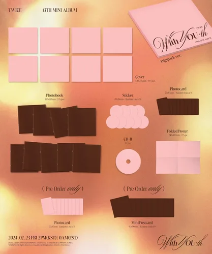 Miniatura 2 de Dreamus TWICE With YOU-th 13º Mini álbum Digipack Ver (DAHYUN), JYPK1764