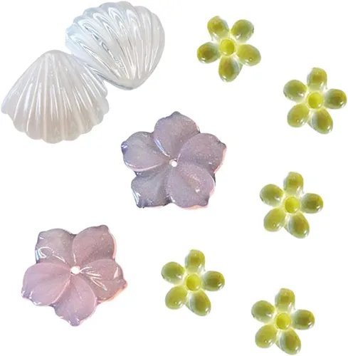 Miniatura 7 de 6 moldes de silicona de flores 3D, mini moldes de resina de hoja de flor, colgantes de joyería, juego de moldes de resina epoxi para resina UV