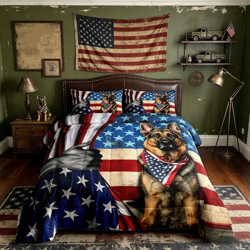 Castle Fairy - Juego de funda de edredón con bandera estadounidense tamaño King, ropa de cama para niñas y adolescentes, funda de edredón con Multi