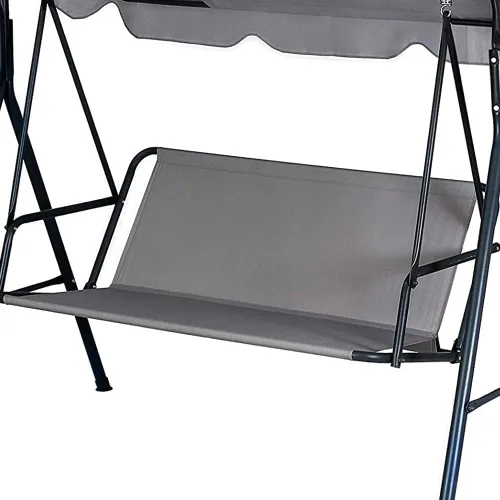 Funda para Silla Columpio Funda de Repuesto para Banco, 600D Impermeable Fundas de Asiento para Silla Mecedora para Patio Exterior Jardín Silla Gris