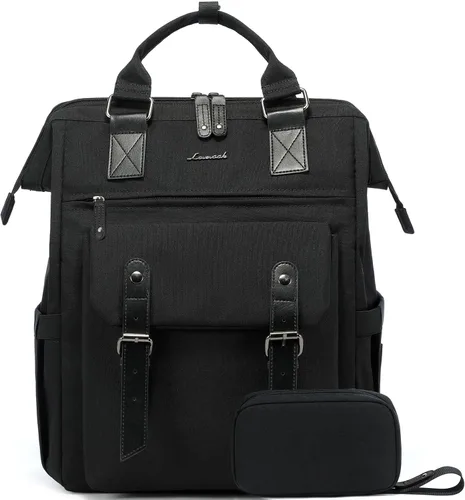 Miniatura 11 de LOVEVOOK - Mochila para laptop, para viaje de trabajo, bolso de enfermera, profesor, médico, viajero, para computadora de negocios, mochila