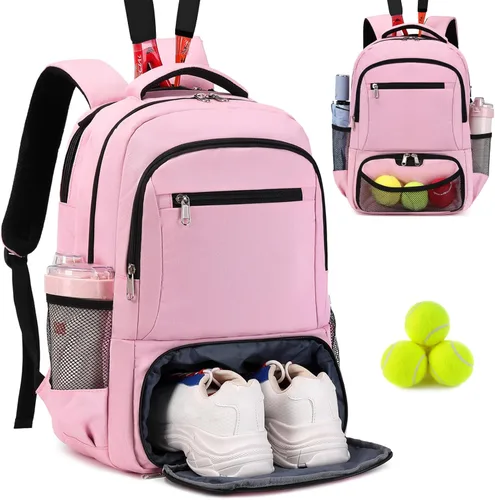 ACESAK Mochila de Tenis Bolsa de Tenis para Mujeres Hombres - Bolsa de Tenis Capacidad para 2 Raquetas, Bádminton Squash, Paletas Pelotas Pickleball