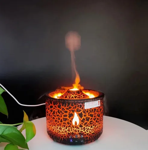 Miniatura 2 de Mauna Difusor de aroma negro – Difusor de aceite esencial de aromaterapia, difusor de aire/humidificador 2 modos de niebla, medusas erupt, excelente