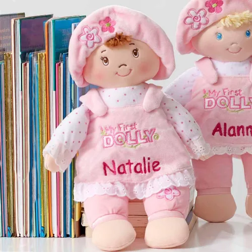 DIBSIES Personalizada Mi Primera Muñeca - 13 pulgadas (Morena)