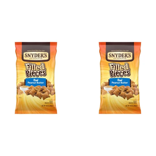 Miniatura 11 de Snyder de relleno de Hannover Pretzels, mantequilla de cacahuete, 10 Onza (Pack de 10)
