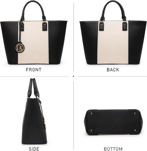Miniatura 28 de Dasein Satchel Purse Handbag for Women Large Shoulder Work Tote Bag With Matching Wallet