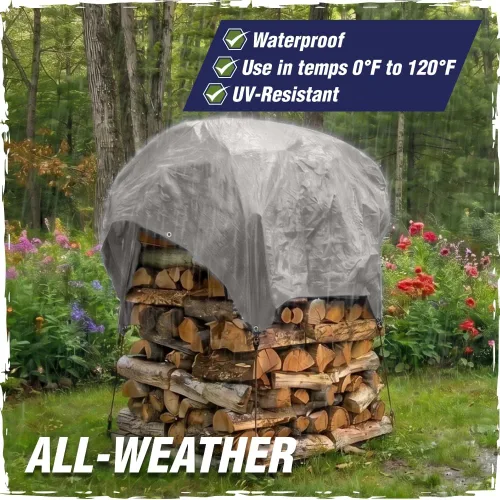 Miniatura 3 de RUGGED RHINO Lona resistente 100% impermeable para todo tipo de clima, lonas resistentes a la temperatura UV de 5 mil, cubierta multiusos de alta