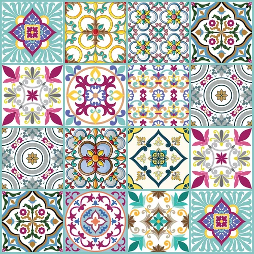 Miniatura 19 de IRI-GIRI Adhesivos para azulejos de loseta en muro Calcomanías de pared de vinilo impermeables de 4 x 4 pulgadas para cocina y baño Azulejos