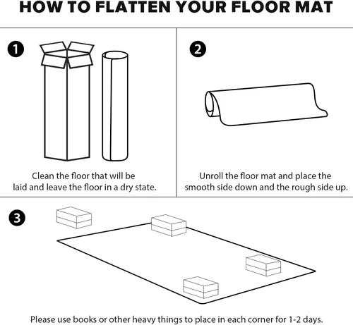 Miniatura 7 de Alfombrilla Transparente para Silla, 3'×5' Alfombrillas de Suelo para el Hogar, Protector de Suelo Duro Duradero Antideslizante, Protector de Suelo