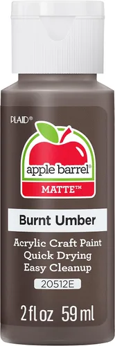 Apple Barrel Pintura acrílica en varios colores (2 onzas), 20512, Burnt Umber