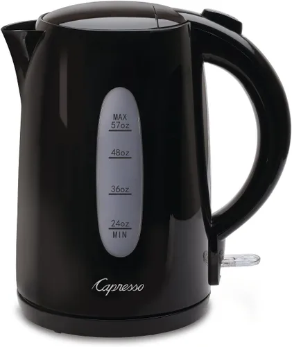 Capresso Hervidor de agua eléctrico negro de 1,7 litros