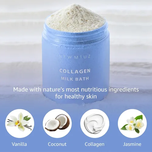 Miniatura 3 de Crema de coco y colágeno en polvo para hidratar y suavizar la piel – Vanilla Jasmine Luxury Spa Bubble Bath Salt Mother Birthday Christmas