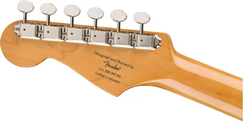 Miniatura 7 de Squier Classic Vibe Stratocaster guitarra eléctrica de los años 60, azul Lake Placid Blue, paquete de diapasón de laurel con cable de 10 pies