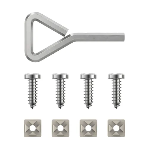 Miniatura 9 de Rightcar Solutions - Tornillos para matrícula de 1/4-3/4, autorroscantes, acero inoxidable.