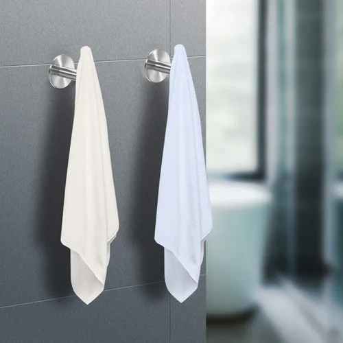 Miniatura 3 de Vuzvuv Ganchos adhesivos para toallas de acero inoxidable SUS304 de níquel cepillado, resistentes al agua, gancho autoadhesivo para bata de baño