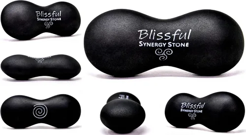 Miniatura 3 de Blissful (basalto negro) (juego de 2) Piedra sinergia - Herramientas de masaje de piedras calientes contorneadas - Calor profundo para aliviar