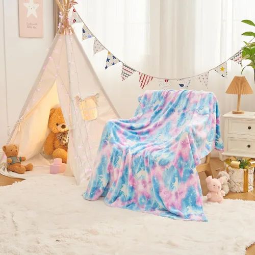 Miniatura 8 de inhand Juguetes de unicornio azul que brillan en la oscuridad para manta, regalos de unicornio para niñas de 1, 2, 3, 4, 5, 6, 7, 8, 9, 10, 11, 12