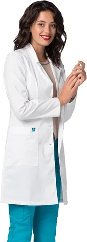 Miniatura 5 de Adar - Abrigo de laboratorio elástico universal para mujer abrigo de laboratorio con cintura de 36 pulgadas
