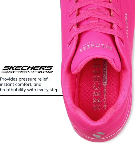 Miniatura 3 de Skechers Uno - Night Shades Zapatos deportivos para mujer, tenis con espuma viscoelástica refrescante, entresuela Skech-Air y empeine de Durabuck