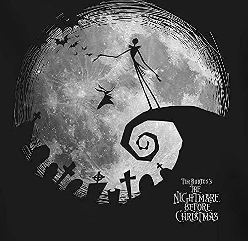 Miniatura 3 de Disney Nightmare Before Christmas Jack Skellington Moon - Camiseta de manga larga para adultos