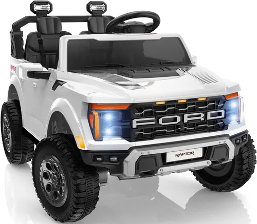 First Ride On camión de juguete de 24 V para niños, Ford F-150 Raptor con licencia de 2 plazas, coche eléctrico con control remoto, juguetes de