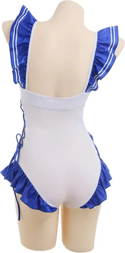 Miniatura 2 de haikyuu Traje de baño de una pieza para mujer, estilo anime, traje de baño japonés