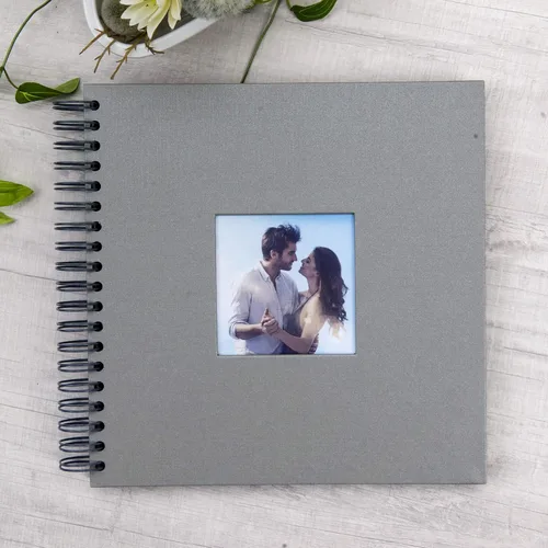 Miniatura 2 de Álbum de fotos para scrapbook DIY de 10 x 10 pulgadas con cubierta de diseño de ventana, 80 páginas, libro de recuerdos de papel para manualidades